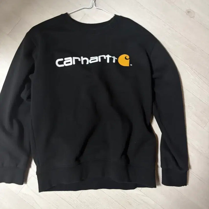 [BUNJANG] Carhartt Black Logo Sweatshirt L / 칼하트 블랙 로고 맨투맨 L