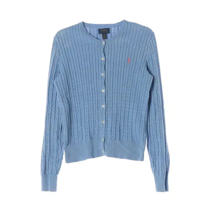[BUNJANG] Polo Ralph Lauren Sky Blue Cable Knit Cardigan XL / 폴로 랄프로렌 스카이블루 꽈배기 가디건 XL 16