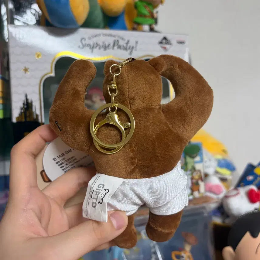 [SOLD OUT] 근육곰돌이 헬창곰 프로틴베어 인형 키링