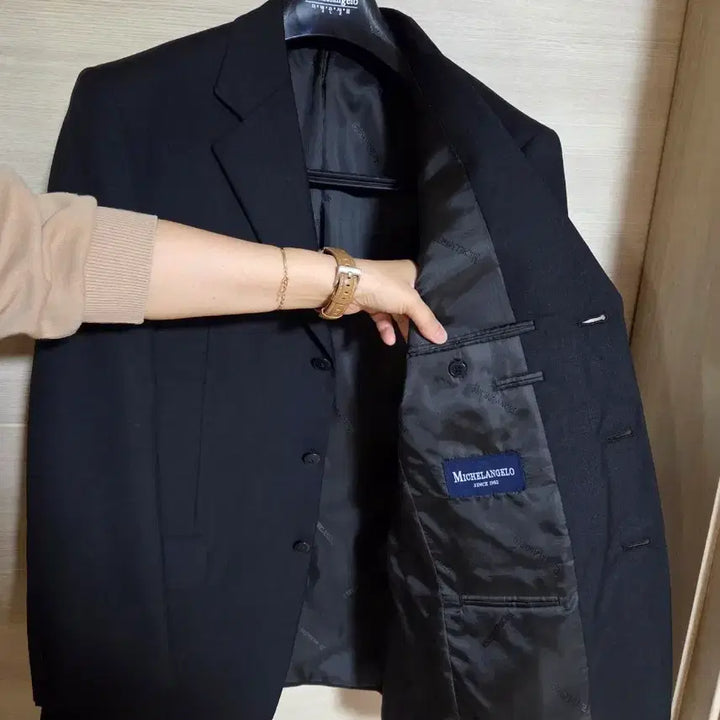 [BUNJANG] Michelangelo Black Suit Jacket (Size 100) / 미켈란젤로 블랙 정장 자켓 100 (새상품)