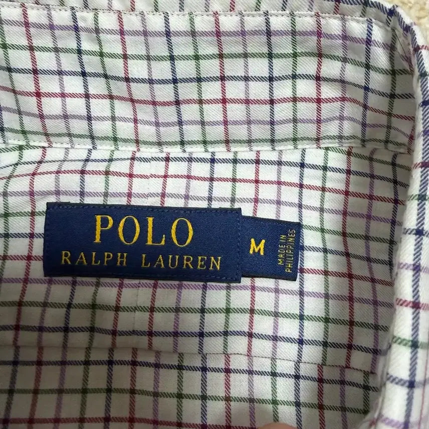 [BUNJANG] Polo Ralph Lauren Checkered Long Sleeve Shirt / 100) 폴로 랄프로렌 체크 셔츠 긴팔