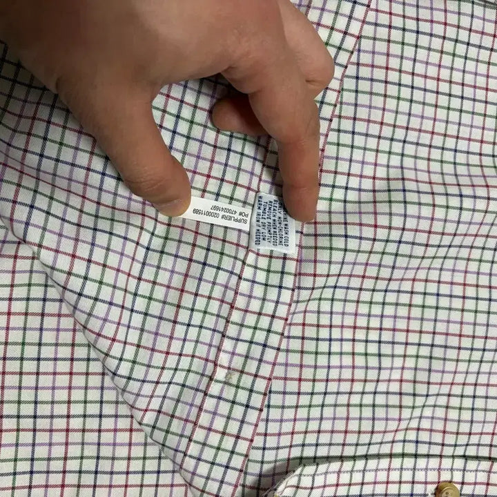 [BUNJANG] Polo Ralph Lauren Checkered Long Sleeve Shirt / 100) 폴로 랄프로렌 체크 셔츠 긴팔