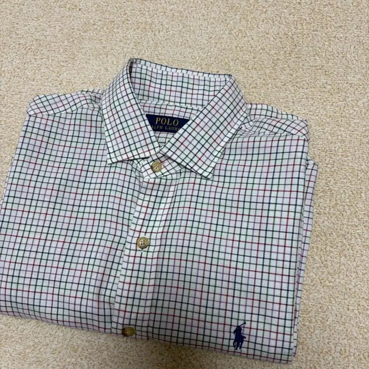 [BUNJANG] Polo Ralph Lauren Checkered Long Sleeve Shirt / 100) 폴로 랄프로렌 체크 셔츠 긴팔