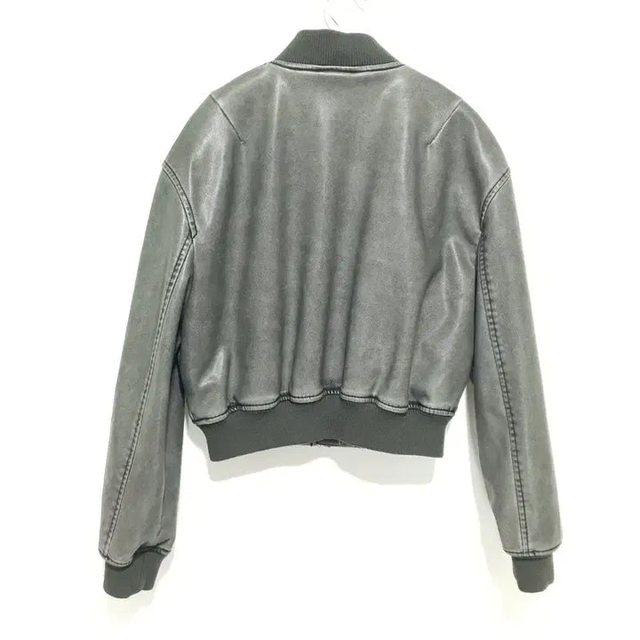 [BUNJANG] ZARA Vintage Faux Leather Bomber Jacket (S) / 자라 빈티지 페이크 레더 봄버 점퍼 S_W0417