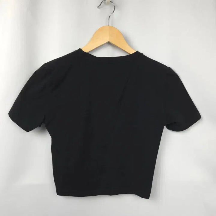 [SOLD OUT] 여S 자라 베이직 블랙 크롭 반팔 티셔츠