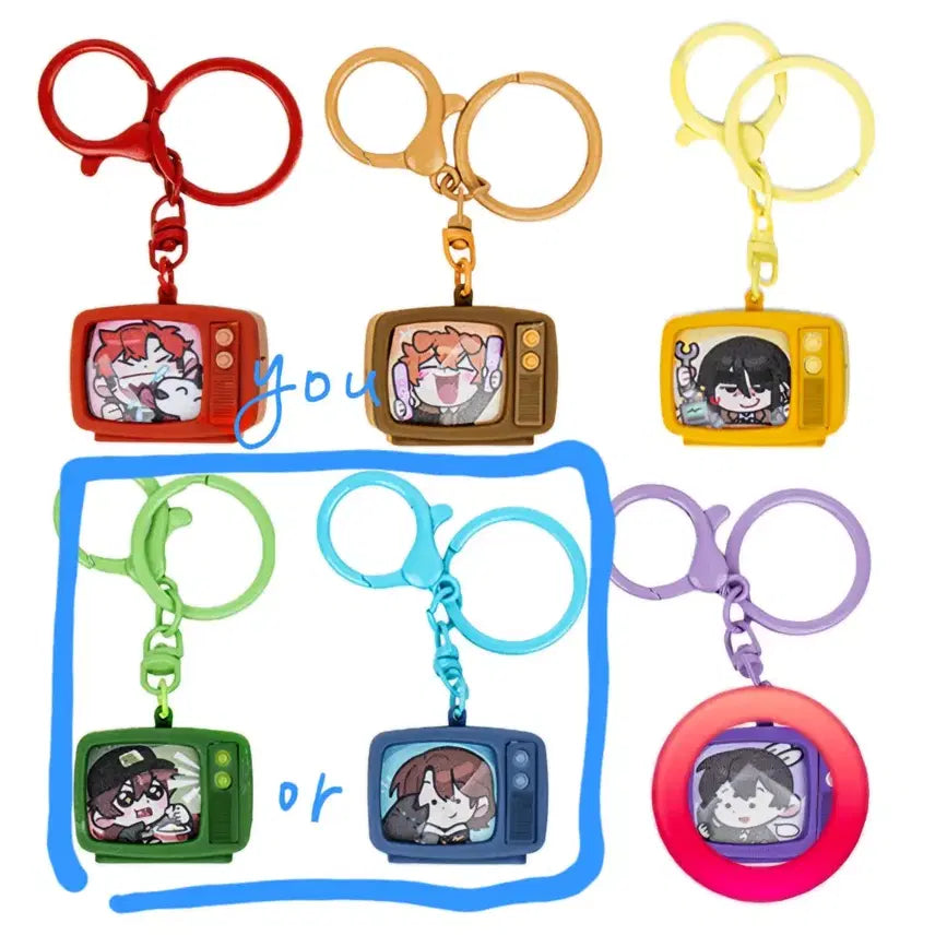 [BUNJANG] Pixelly Retro TV Keyring / 교환) 픽셀리 레트로 티비 키링