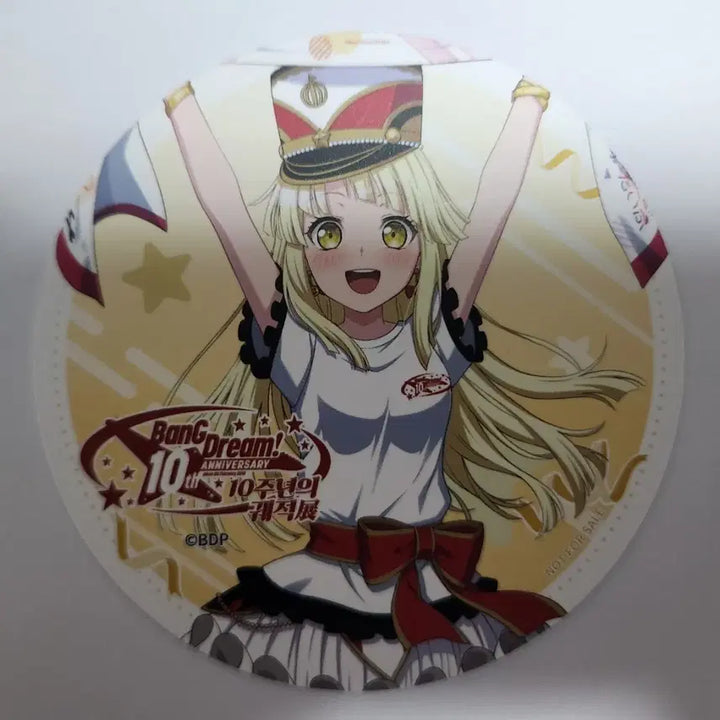 [BUNJANG] BanG Dream! 10th Anniversary Mashiro Signed Shikishi + Coaster / 뱅드림! 10주년 마시로 싸인 색지 + 코스터