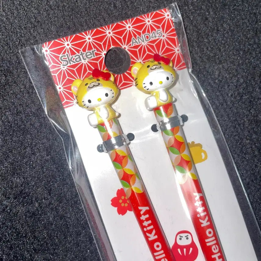 [BUNJANG] Sanrio Hello Kitty Tiger Mascot Figure with Chopsticks / 산리오 헬로키티 키티 호랑이 마스코트 인형 피규어 젓가락 21cm