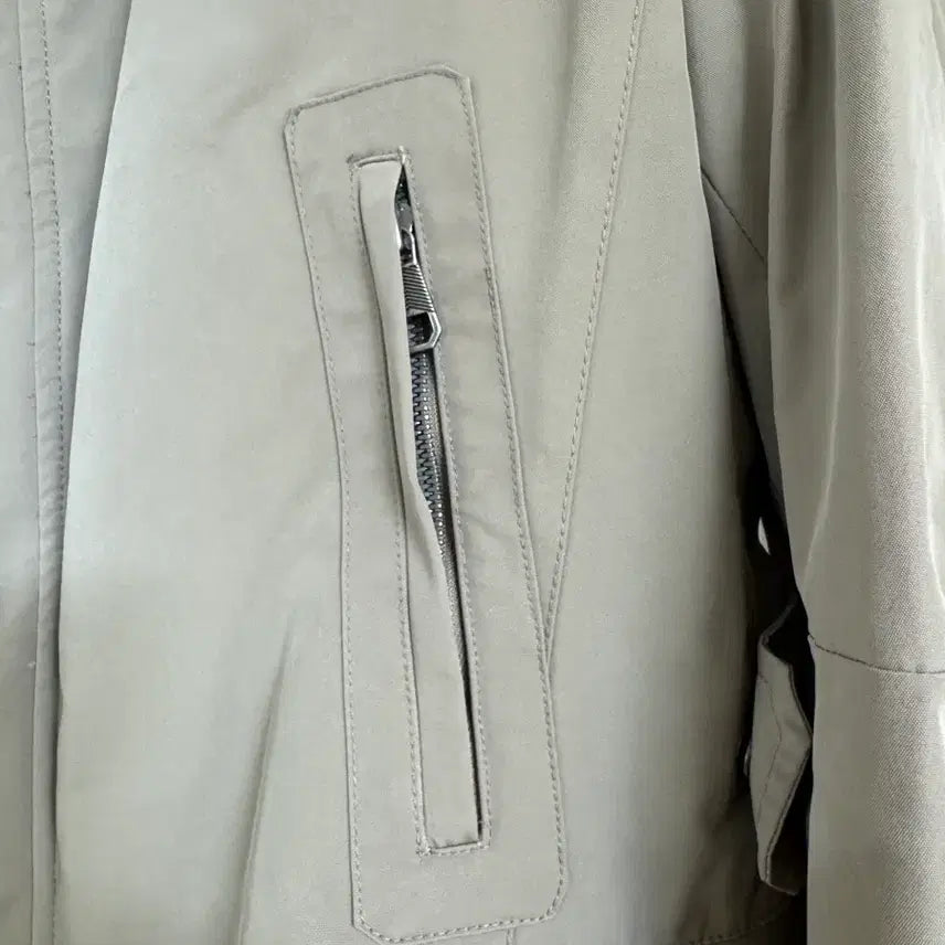 [BUNJANG] Time Homme French Coat Jacket Lambskin Patch (Size 100) / 타임옴므 프렌치 코트 자켓 양가죽 패치 100