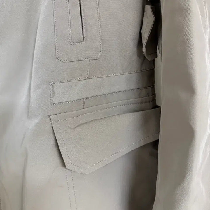 [BUNJANG] Time Homme French Coat Jacket Lambskin Patch (Size 100) / 타임옴므 프렌치 코트 자켓 양가죽 패치 100