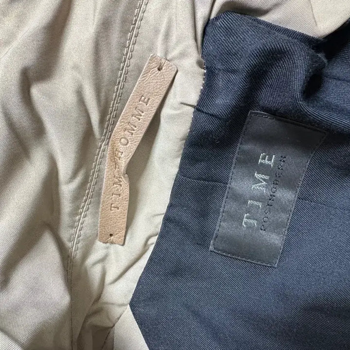 [BUNJANG] Time Homme French Coat Jacket Lambskin Patch (Size 100) / 타임옴므 프렌치 코트 자켓 양가죽 패치 100