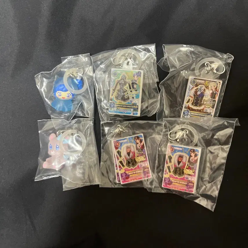 [BUNJANG] Aikatsu! Angel Bear Marine Aoi Yurika Ran Bora Gacha Bundle Set / 아이엠스타 아이카츠 메지루시 엔젤리베어 마린아오이유리카란보라가챠