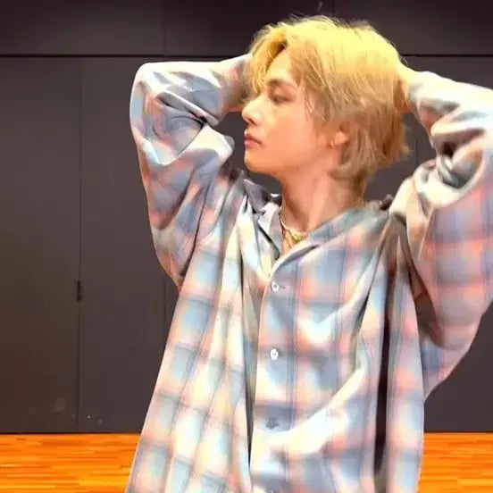[SOLD OUT] BTS 방탄소년단 뷔 체크 서츠