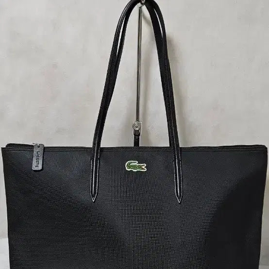 [BUNJANG] Lacoste Tote Bag / 라코스테 블랙 쇼퍼백 토트백 여성 가방