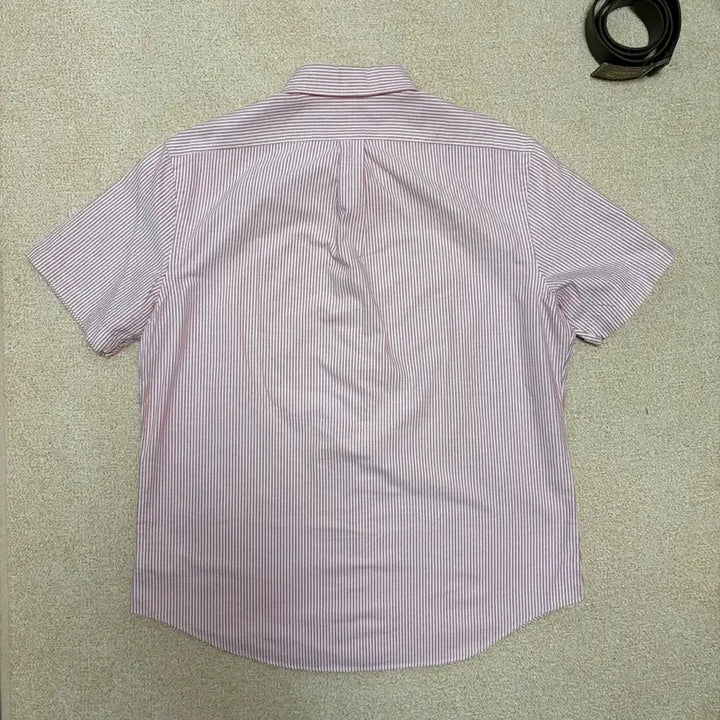 [SOLD OUT] L) 폴로 랄프로렌 옥스포드 스트라이프 반팔 셔츠 핑크
