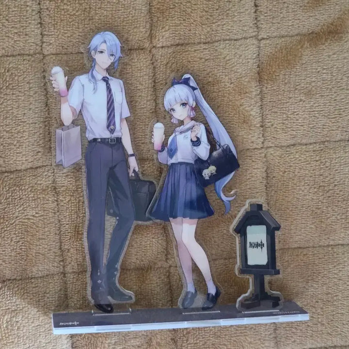 [BUNJANG] Genshin Impact Kamisato Ayato &amp; Ayaka Acrylic Stand &amp; Keyring Bundle / 원신 카미사토 아야토 아야카 키링, 아크릴스탠드 일괄