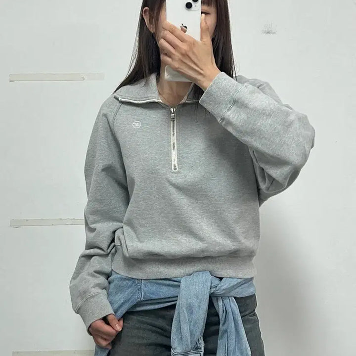 [BUNJANG] RECTO RC Logo Half Zip Sweatshirt / 렉토 RC 로고 하프 집업 스웻셔츠 맨투맨