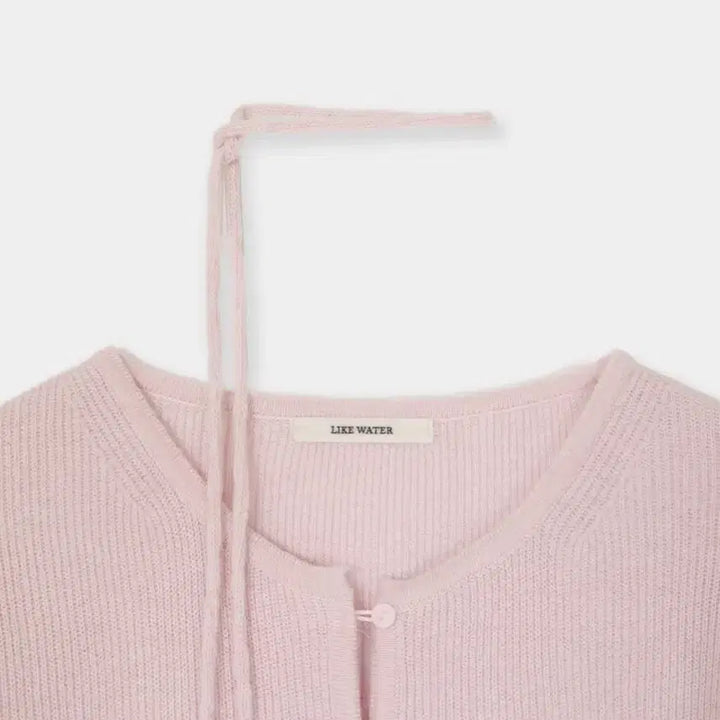 [BUNJANG] Likewater French Round Cardigan - Pink / 도매택 likewater 라이크워터 프렌치 라운드 가디건 핑크