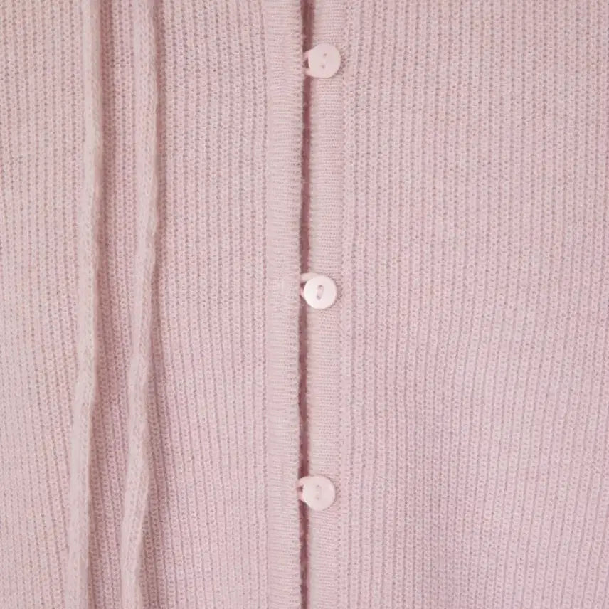 [BUNJANG] Likewater French Round Cardigan - Pink / 도매택 likewater 라이크워터 프렌치 라운드 가디건 핑크