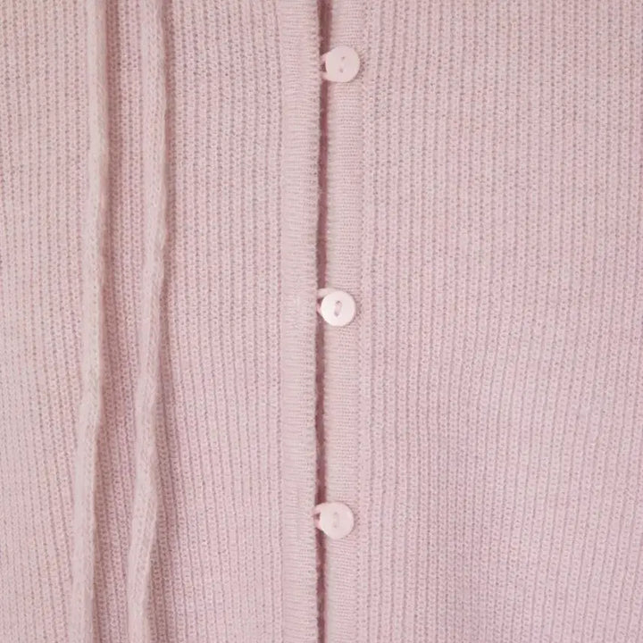 [BUNJANG] Likewater French Round Cardigan - Pink / 도매택 likewater 라이크워터 프렌치 라운드 가디건 핑크