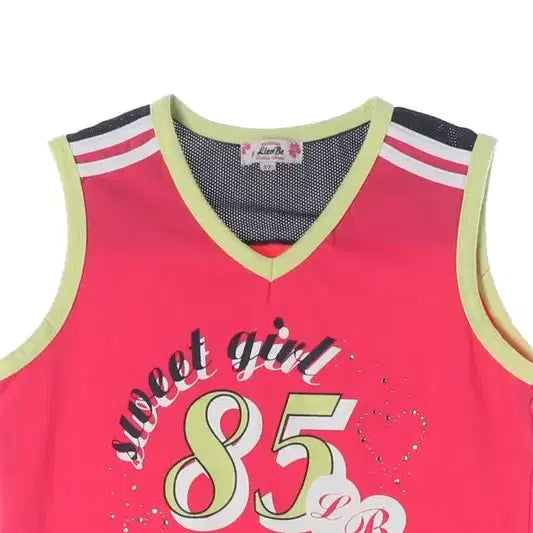 [BUNJANG] Vintage Pink Lettering Print Sleeveless Top / 빈티지 핑크 레터링 프린팅 민소매 탑 17