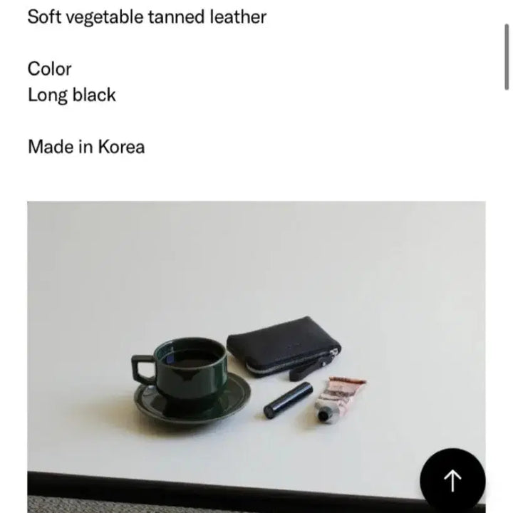 [BUNJANG] PROPER Black Zipper Card Wallet / PROPER 검정색 지퍼 카드지갑
