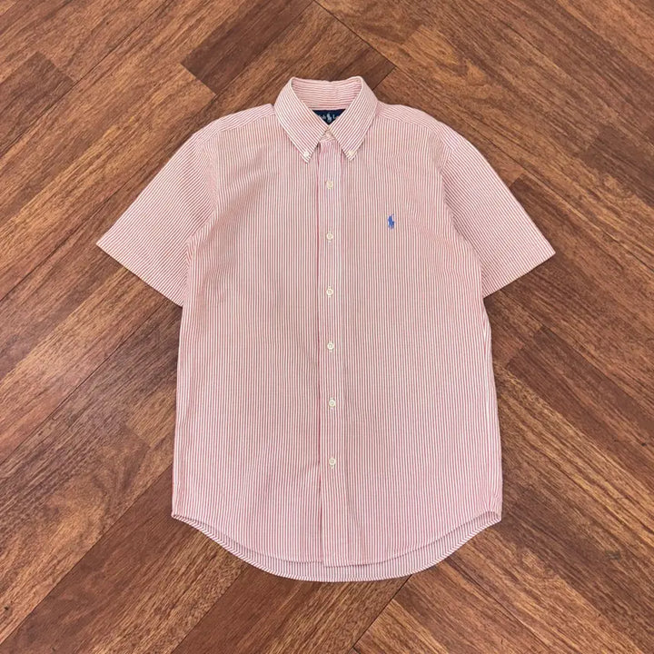 [BUNJANG] Polo Ralph Lauren Seersucker Short Sleeve Shirt / S 폴로 랄프로렌 시어서커 반팔 남방