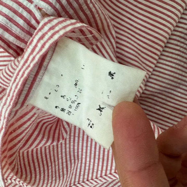 [BUNJANG] Polo Ralph Lauren Seersucker Short Sleeve Shirt / S 폴로 랄프로렌 시어서커 반팔 남방