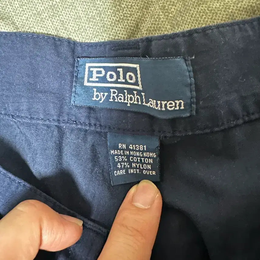 [BUNJANG] Polo Ralph Lauren Navy Nylon Pants / 폴로 랄프로렌 네이비 나일론 팬츠 착샷O