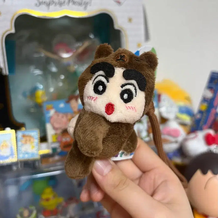 [BUNJANG] Crayon Shin-chan Animal Pajamas Mini Doll Keyring / 짱구 엉덩이 동물잠옷 미니 인형 키링