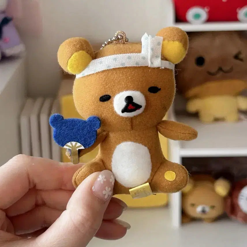[BUNJANG] San-X Rilakkuma Fan Keyring / 고전 산엑스 리락쿠마 부채 키링
