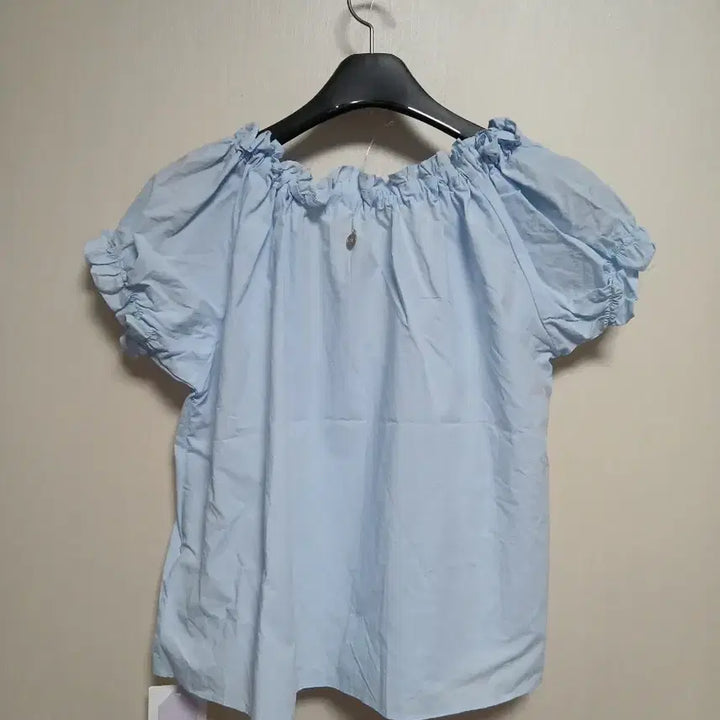 [BUNJANG] HANE Frill Blouse (Sky Blue) - Size M / HANE 하네 프릴 블라우스 M 새상품