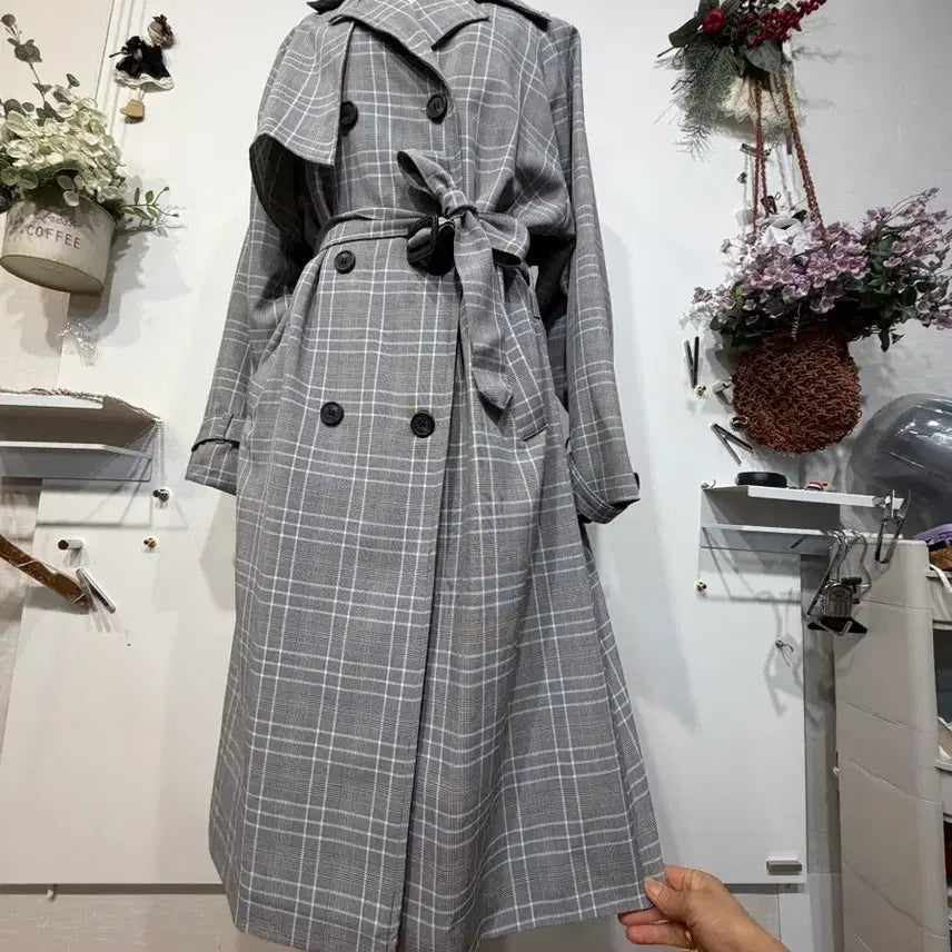 [BUNJANG] Trench Coat (Size 66-77) / 트렌치 66-77넉넉