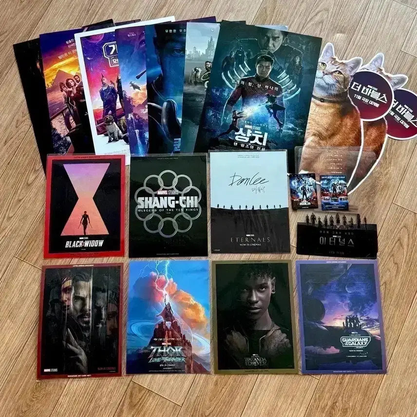 [BUNJANG] Black Panther: Wakanda Forever IMAX 4DX Poster Bundle Set / 블랙팬서2 와칸다포에버 아이맥스 4dx 포스터 필름마크 아트카드 마블