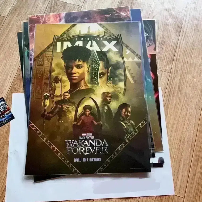 [BUNJANG] Black Panther: Wakanda Forever IMAX 4DX Poster Bundle Set / 블랙팬서2 와칸다포에버 아이맥스 4dx 포스터 필름마크 아트카드 마블