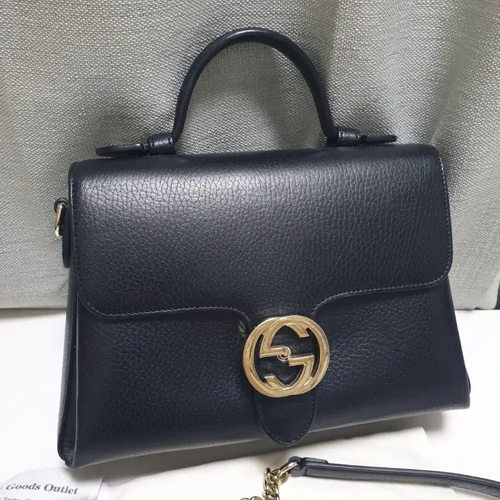 [BUNJANG] Gucci Interlocking Top Handle Bag Black (Small/Medium) / [파워정품] 구찌 인터로킹 탑 핸들백 탑핸들 크로스백 블랙 스몰 미듐 미