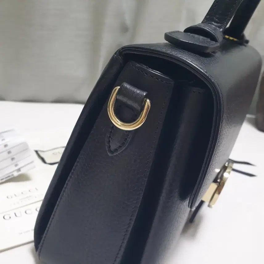 [BUNJANG] Gucci Interlocking Top Handle Bag Black (Small/Medium) / [파워정품] 구찌 인터로킹 탑 핸들백 탑핸들 크로스백 블랙 스몰 미듐 미