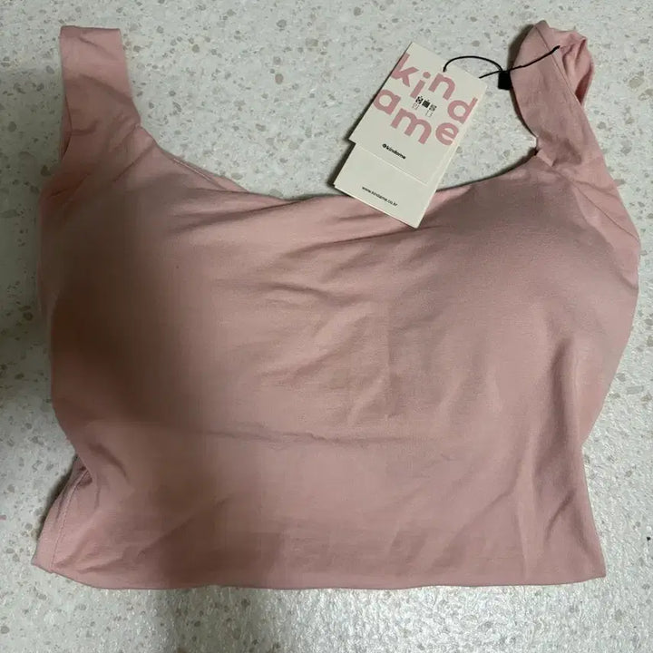 [BUNJANG] KINDAMIE Built-in Bra Tank Top Pink / 카인다미 캡내장 나시 핑크(새상품)