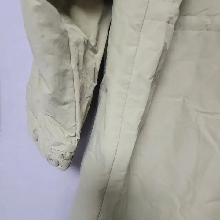 [BUNJANG] Beige Long Coat with Waist String / 프리 사이즈 베이지색 롱 코트예요허리 스트링 있어요 약간 속누빔있어요