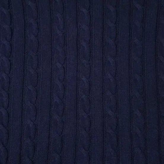 [BUNJANG] Tommy Hilfiger Navy Cable Knit Sweater M / 타미힐피거 네이비 꽈배기 니트 M