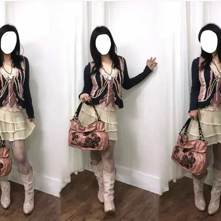 [BUNJANG] Vintage Pink Fairy 3-Piece Set / <급전> 빈티지 핑크 페어리 3 set