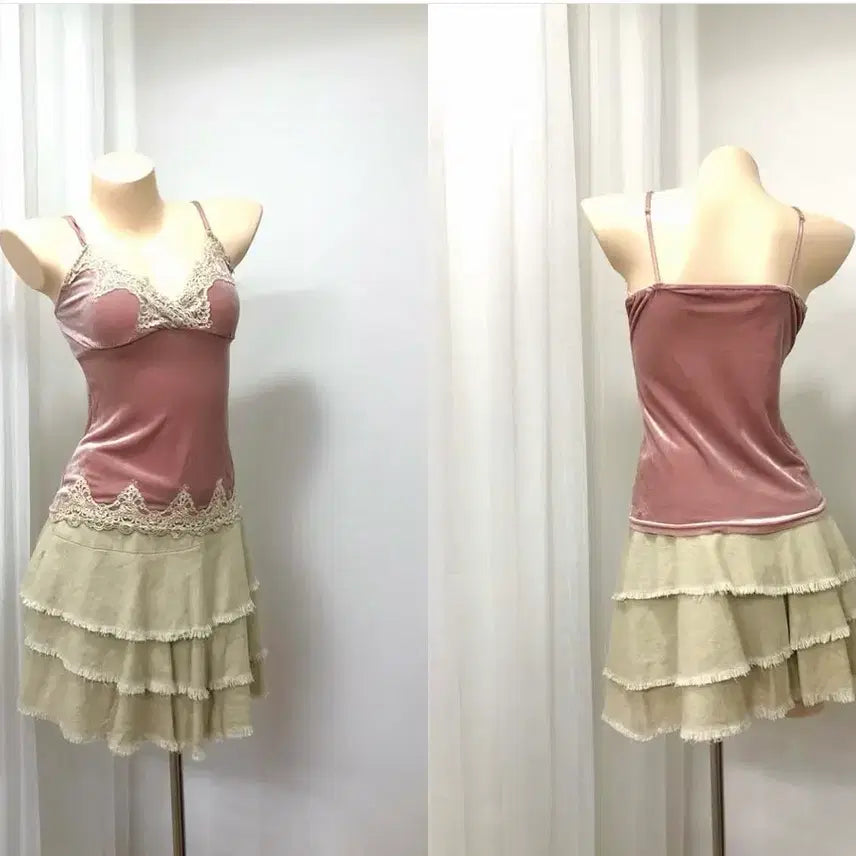 [BUNJANG] Vintage Pink Fairy 3-Piece Set / <급전> 빈티지 핑크 페어리 3 set