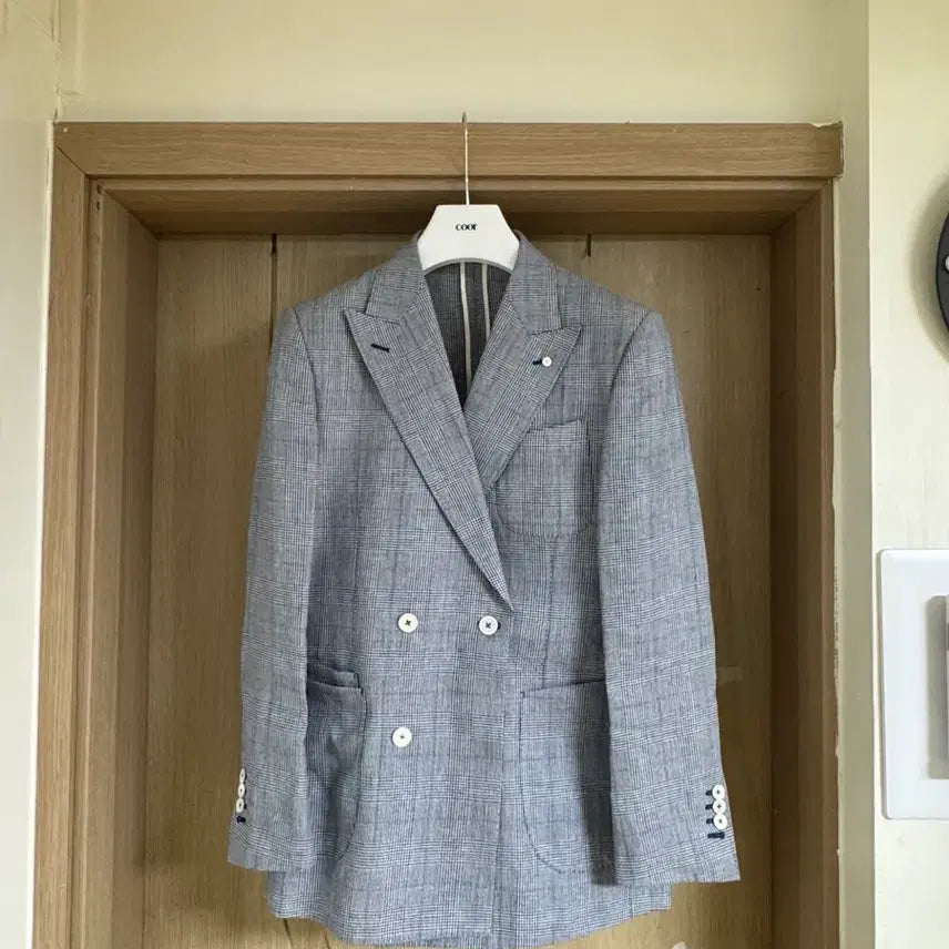[BUNJANG] VanHart Di Albazar Linen Double Jacket / 반하트 디 알바자 린넨 더블 자켓