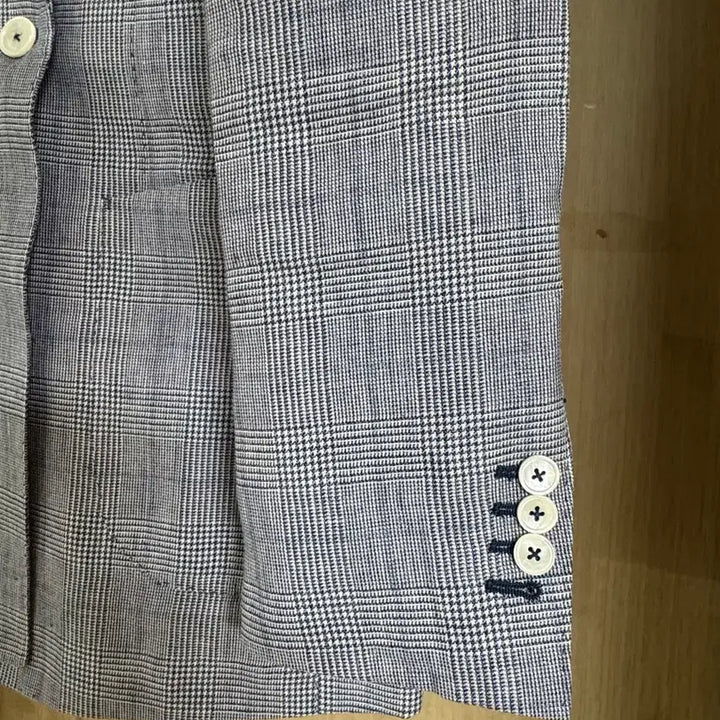 [BUNJANG] VanHart Di Albazar Linen Double Jacket / 반하트 디 알바자 린넨 더블 자켓