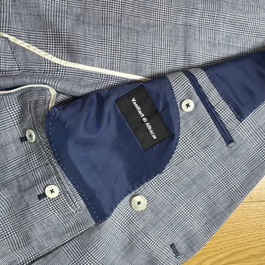 [BUNJANG] VanHart Di Albazar Linen Double Jacket / 반하트 디 알바자 린넨 더블 자켓