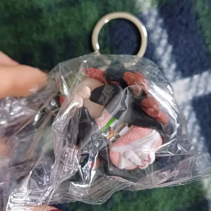 [BUNJANG] Demon Slayer Nezuko Cat Figure Keychain / 새상품) 귀멸의 칼날 네즈코 고양이 피규어 키링