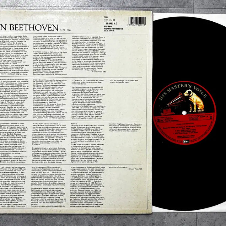 [BUNJANG] Beethoven Zukerman Barenboim Spring Sonata LP / [중고LP] 베토벤 봄 소나타