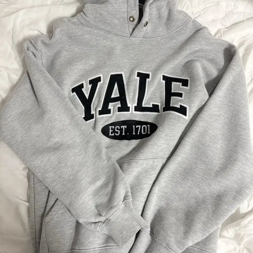 [BUNJANG] Yale Gray Hoodie S / 예일 그레이 후드티 S