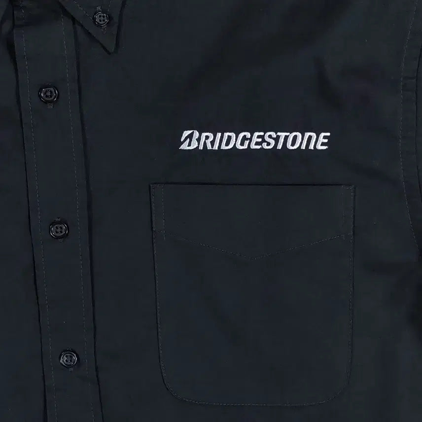 [BUNJANG] Bridgestone Port Authority Work Shirt L / 브릿지스톤 자수 포트 오소리티 워크셔츠 L