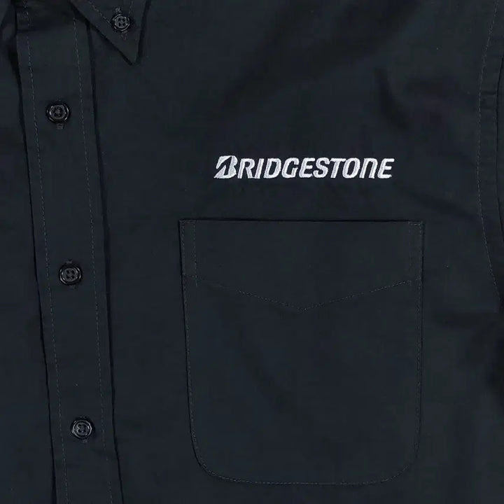 [BUNJANG] Bridgestone Port Authority Work Shirt L / 브릿지스톤 자수 포트 오소리티 워크셔츠 L